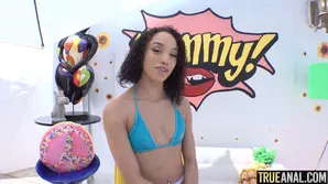 The little tender is at the mercy of a