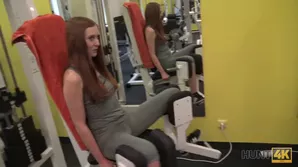 A beautiful girl was in hotel room when