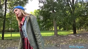 The boy found a dog for the girl getting