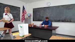 Horny schlager finishes lesson with