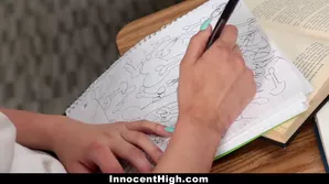 The game is on and the blonde is ready