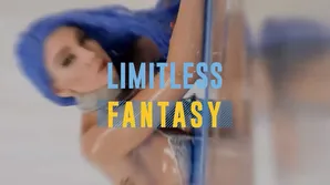 A cute small girl is skillfully bouncing