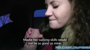 Meets a young woman and shot blowjob sex