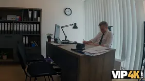 Cute girl fucks with the guy to get some