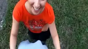 A round girl with a juicy ass fucked