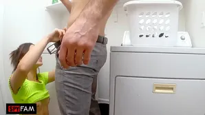 Pervert guy fucks his stepdaughter