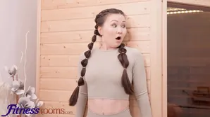 Two cute guys share the youthful energy