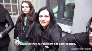 Czech college girl stumbled upon money