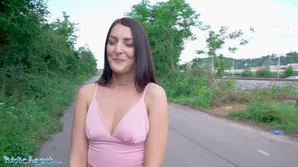 Skinny girl Katy Rose fucked by a guy in