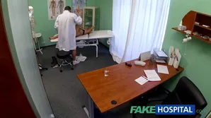A hot blonde gets fucked by a patient in