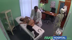 A hot doc doing a sexual exam on her