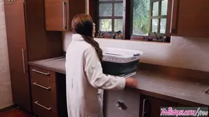 Skinny teen Carolina Sweet routed and