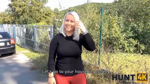 A husband watches as another guy gets