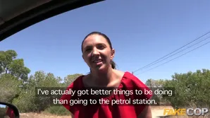 A hot European babe got banged by a fake