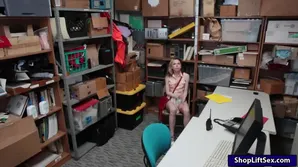 A cute babe tried to steal and got