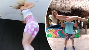 A cute girl has sex with her boyfriend