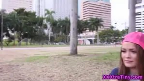 Young beauty fucks on the city streets