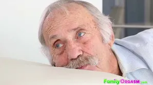 Pervert stepdad banged tight pussy of