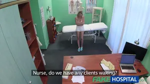 Blond actress fucks with a fake doctor