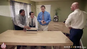 Ariella Ferrera shakes big boobs on