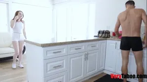 Late at night step daddy secretly fucked