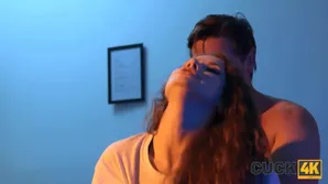 A cute woman has sex with a stranger