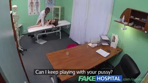 A gorgeous brunette is getting fucked by