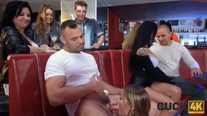 The husband organized a situation for