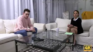 Hot cougar Gerda Ice fucks her stepson