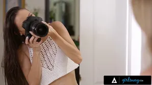 Girls are having fun after photo