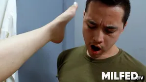 Kinky fitting room try on with pretty