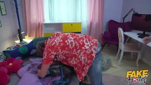 A skinny teen with small tits gets