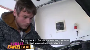 A cute young woman got her dirty pussy